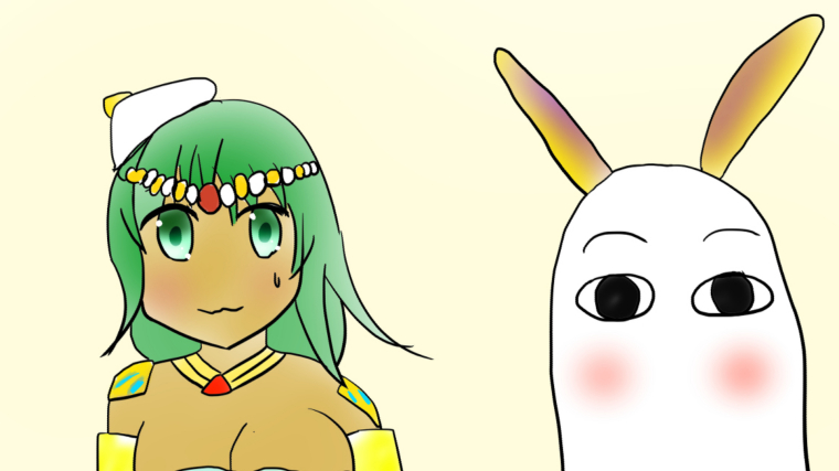【FGOイラスト】「千夜一夜供物団」（不夜キャス＆水着ニト）