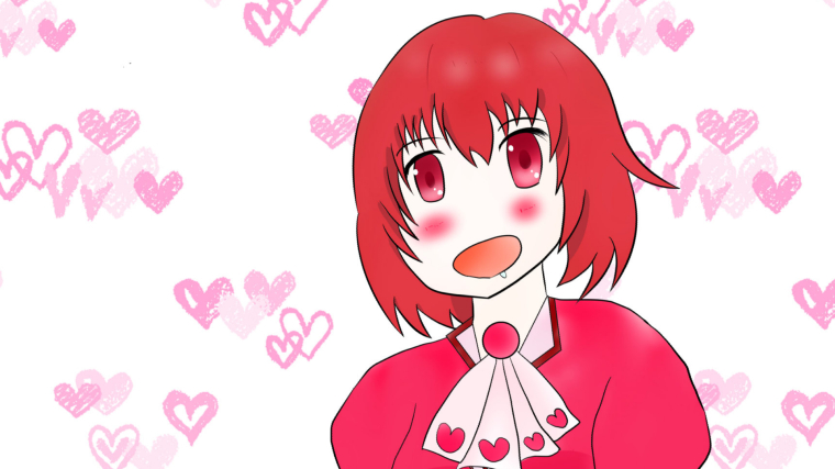 【花騎士イラスト】ご褒美のアイスに大喜びのチェリセちゃん！